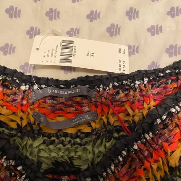 🔥NWT Anthropologie Knitted Top From Italy size XL - Picture 4 of 7